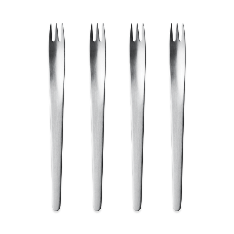 Georg Jensen Arne Jacobsen Cake Fork Giftbox, 4 Pcs